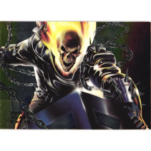 1994 Flair Marvel Ghost Rider Power Blast Card #9 of 18 - Picture 2 of 2
